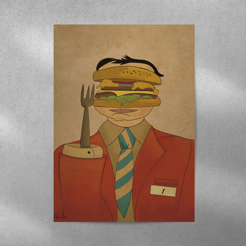 Cartel ilustrado burgerman